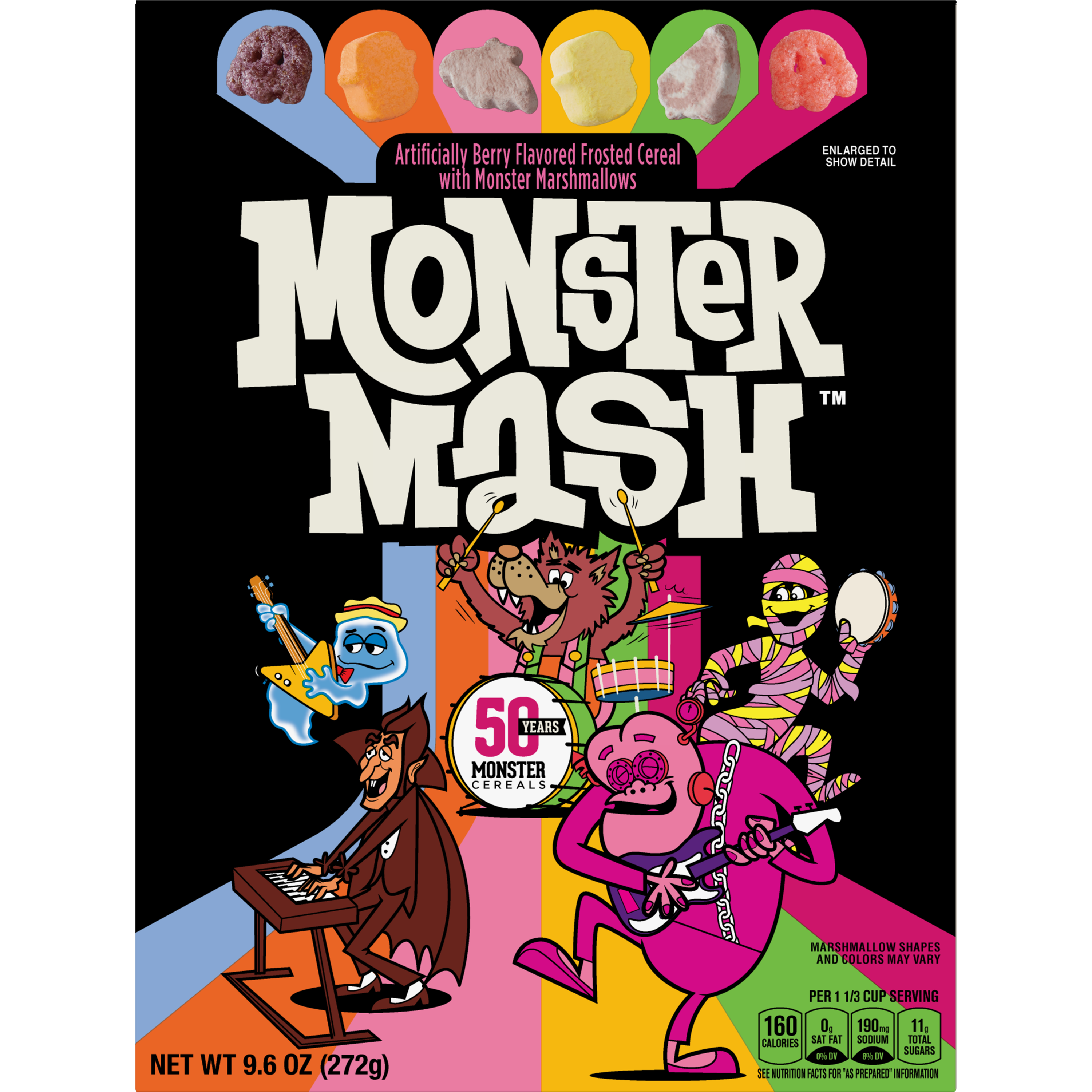 Monster Mash cereal box